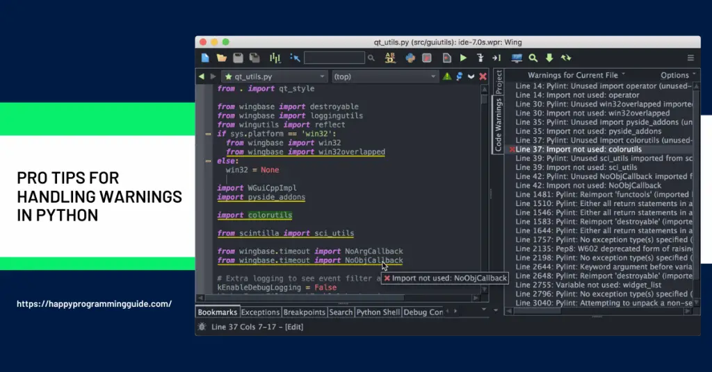 Silence IPython Warnings A Complete Guide - How To Handle Warnings in Python? - Happy Programming Guide