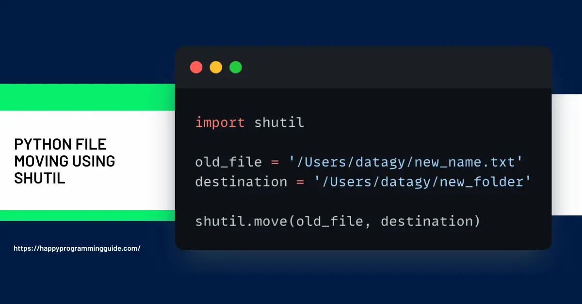 shutil.move() in Python
