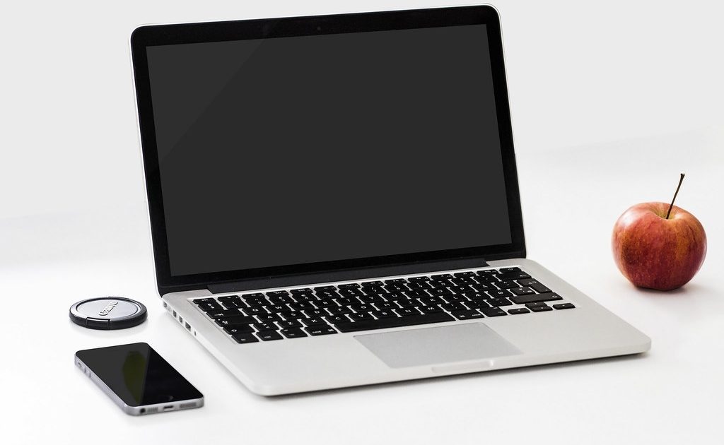 A person working on a laptop