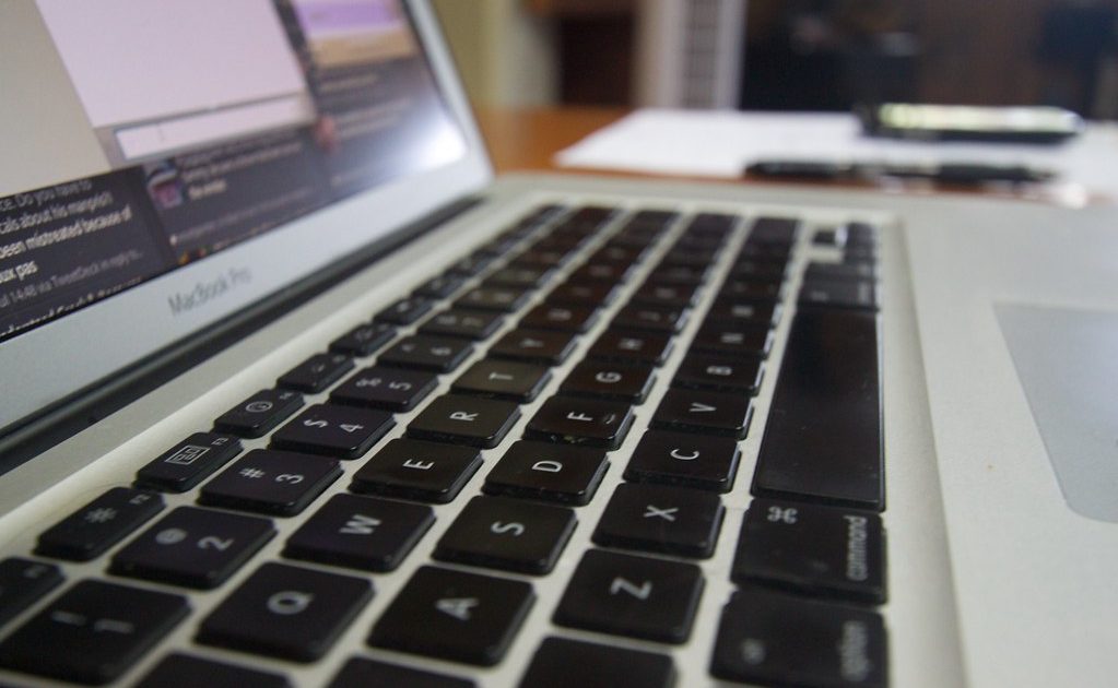 Keys of a mechanical keyboard seen up close