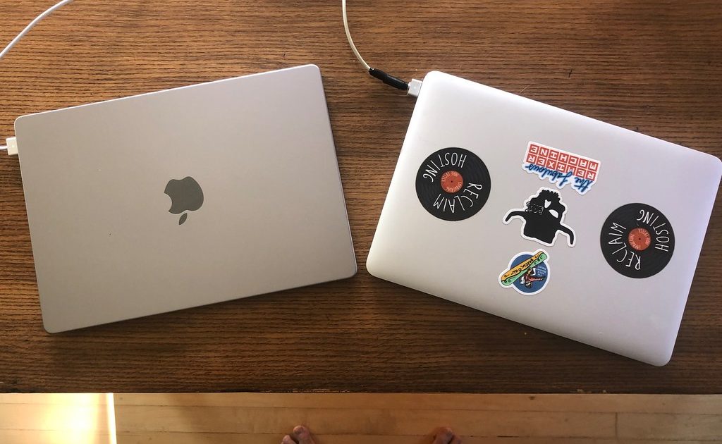 A person working on a laptop