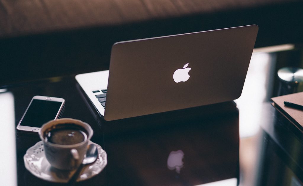 A person working on a laptop