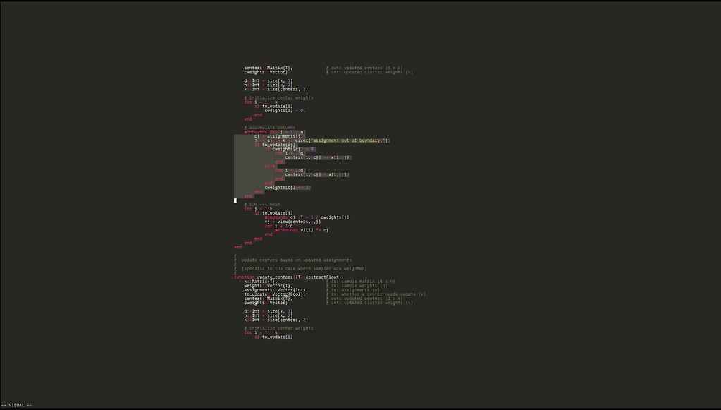 A close-up of programming code on a screen